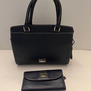 Dooney and Bourke Navy Crossbody Bag and Wallet